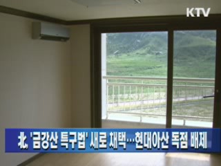 北, '금강산 특구법' 새로 채택…현대아산 배제