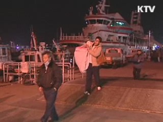 인천항에 이어지는 피난행렬