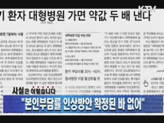 "본인부담률 인상방안 확정된 바 없어"