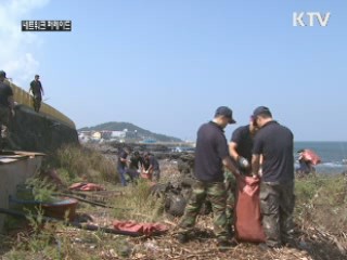 제주도, 태풍 피해 복구 '구슬땀'