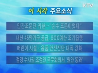 이 시각 주요소식(단신)