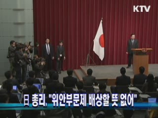 日 총리, "위안부문제 배상할 뜻 없어"