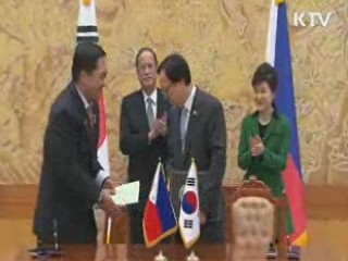 한-필리핀 정상회담…아세안 세일즈 외교 지속