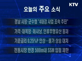 이 시각 주요소식(단신)