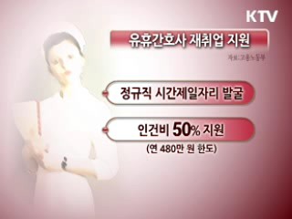 고용노동부, 유휴 간호사 재취업 지원