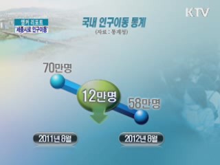 '서울서 세종시로' 인구이동 시작됐다