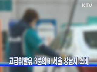 고급휘발유 3분의 1 서울 강남서 소비