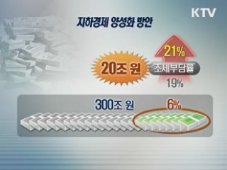 지하경제 양성화로 20조원 확보한다