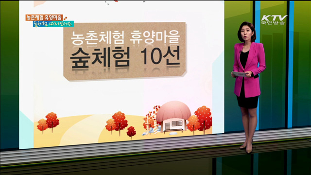 농촌체험 휴양마을 숲체험 떠나보세요 [카드 뉴스]