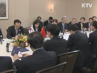 한중 정상회담, 천안함 사태 중국 협조 요청