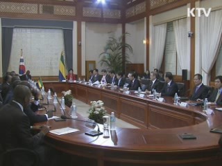 한·가봉 정상회담···석유·광물 개발협력 강화