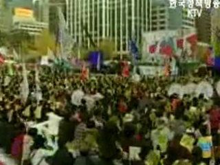 김성호 법무부 장관, `폭력 시위 전력 단체 집회 불허`