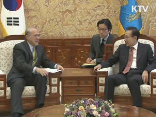 이 대통령, OECD 사무총장 접견…G20 논의