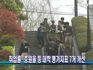 취업률·충원율 등 대학 평가지표 7개 개선