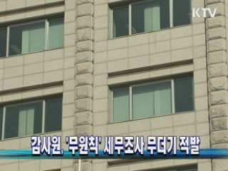 감사원, '무원칙' 세무조사 무더기 적발