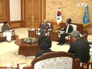 이 대통령, WTO 사무총장과 G20의제 논의