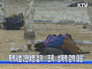 폭력사범 2만여명 검거…"조폭·성폭력 강력 대응"