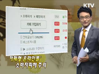 '카페형 온라인몰' 소비자피해 주의