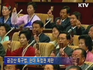 北, 금강산 특구법 제정…현대 독점권 배제