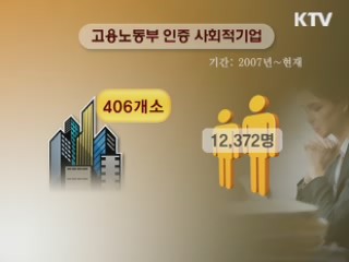 일자리 창출 동력 '사회적 기업'