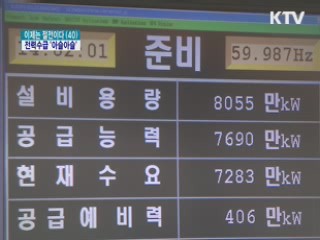 절전 동참으로 '관심' 단계 발령 피해