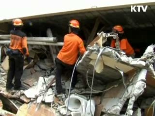 119구조대, 지진참사 현장서 맹활약