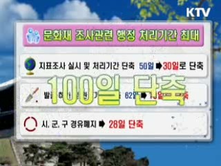 문화재 조사기간 단축