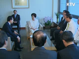 이 대통령, 김대중 전 대통령 병문안