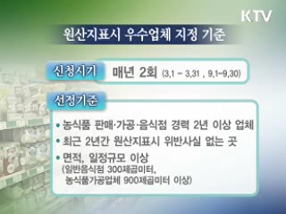 농식품 원산지 표시 '단속과 혜택' 병행