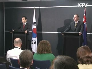 한·뉴질랜드 정상회담, "FTA 협상 개시"