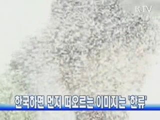 한국하면 먼저 떠오르는 이미지는 '한류'