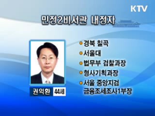 靑 외교비서관 장호진·민정2비서관 권익환 내정