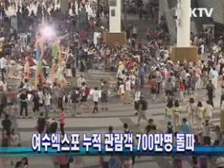 여수엑스포 누적 관람객 700만명 돌파