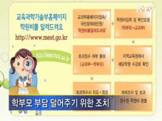 '학원비 온라인 신고센터' 가동