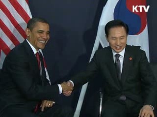 한·미 정상회담 "北 로켓발사 엄정 대처"