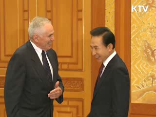 코리아소사이어티 지도부 접견