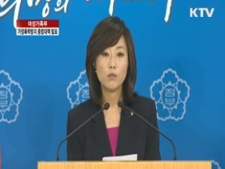 가정폭력 방지 종합대책 발표