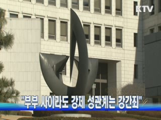 "부부 사이라도 강제 성관계는 강간죄"