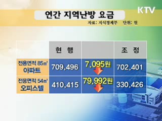 다음달 1일부터 지역난방요금 1% 인하