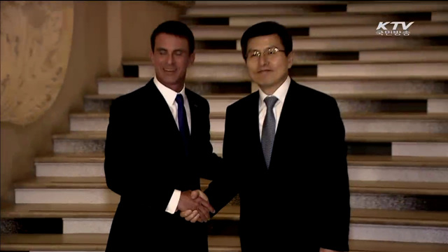 황 총리, 프랑스 일정 시작…'한국공예전' 참석