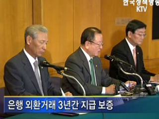 은행 외환거래 3년간 지급 보증