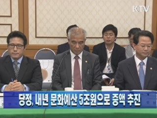 당정, 내년 문화예산 5조원으로 증액 추진