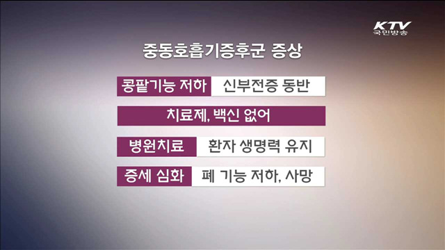 메르스 치사율 40%…개인위생 관리 철저