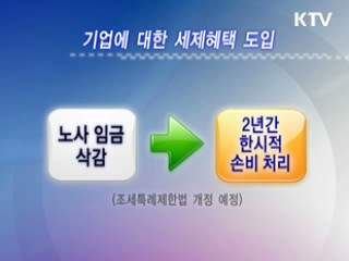 '일자리 나누기' 기업에 세제혜택