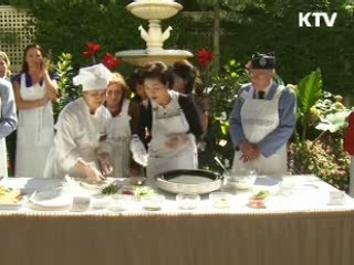 김윤옥 여사, 한국전 참전용사에 한식 대접