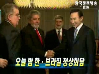오늘 밤 한·브라질 정상회담