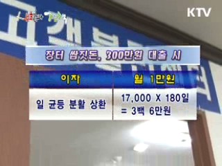 재래시장 상인, 현명하게 빚 지는 방법