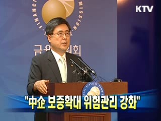 "中企 보증확대 위험관리 강화"