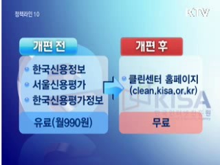 주민번호 클린센터, 무료서비스 개시