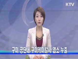 구미 공단내 구미케미칼서 염소 누출